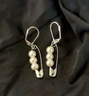 Pavé Safety Pin Earrings – HRH By HRH